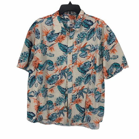 Old Navy Other - Old Navy Hawaiian Shirt Size XXL Mens Slim Fit